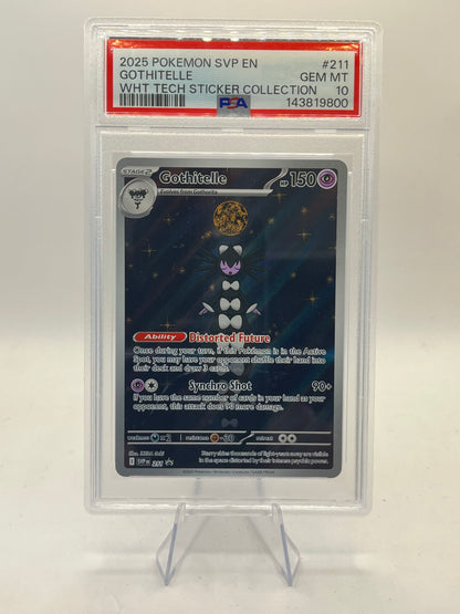 Gothitelle IR PSA 10 - White Flare Tech Sticker Promo 2025