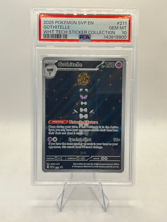Gothitelle IR PSA 10 - White Flare Tech Sticker Promo 2025