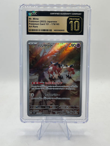 Mr. Mime AR CGC 10 Pristine - Pokemon 151 2023