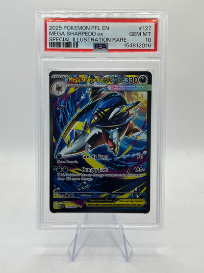 Mega Sharpedo ex SIR PSA 10 - Phantasmal Flames 2025