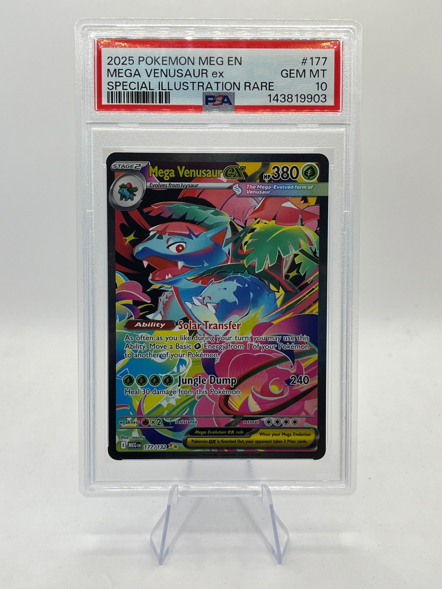 Mega Venusaur ex SIR PSA 10 - Mega Evolution 2025