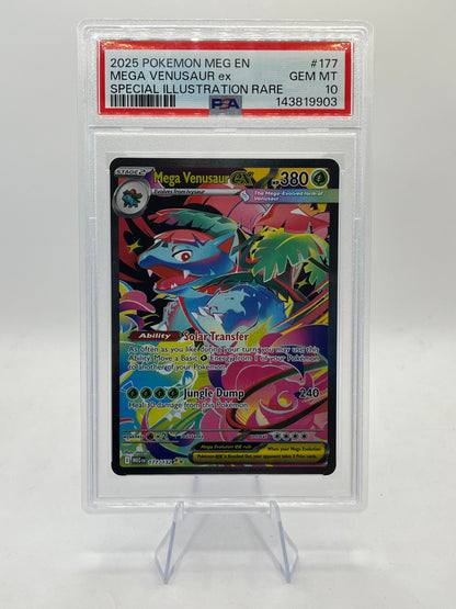 Mega Venusaur ex SIR PSA 10 - Mega Evolution 2025