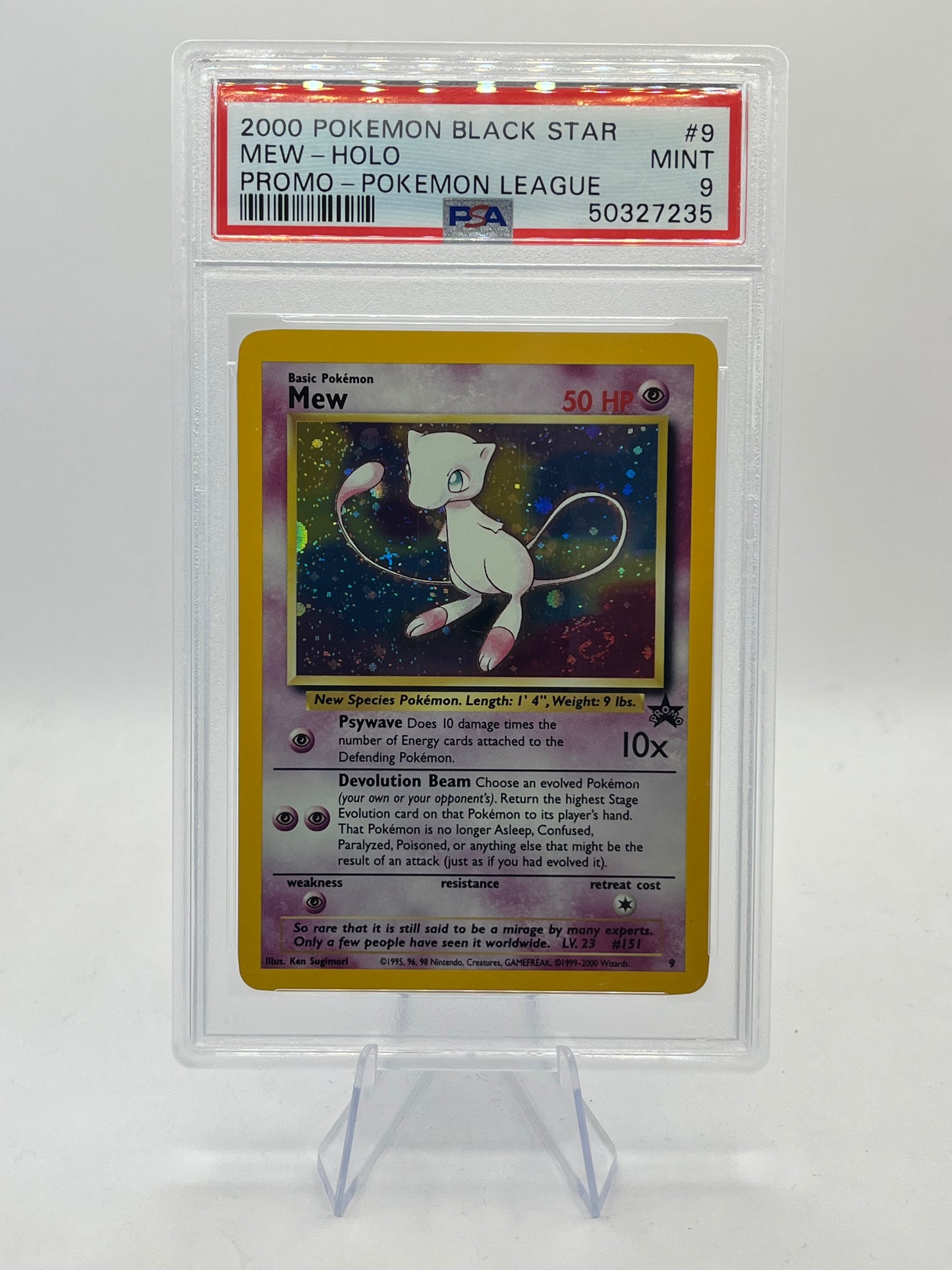 Mew Holo PSA 9 - Black Star Promo 2000