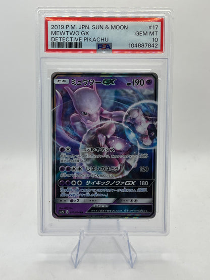 Mewtwo GX PSA 10 - Detective Pikachu 2019