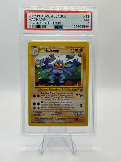 Machamp PSA 7 - Black Star Promo 2002