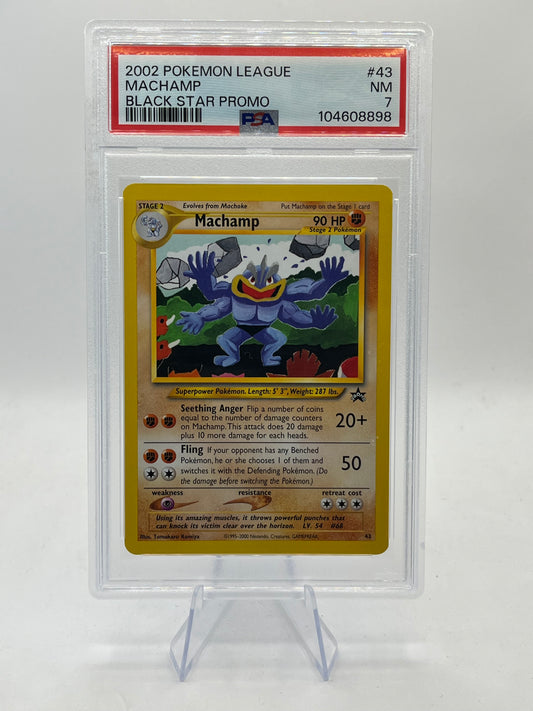 Machamp PSA 7 - Black Star Promo 2002