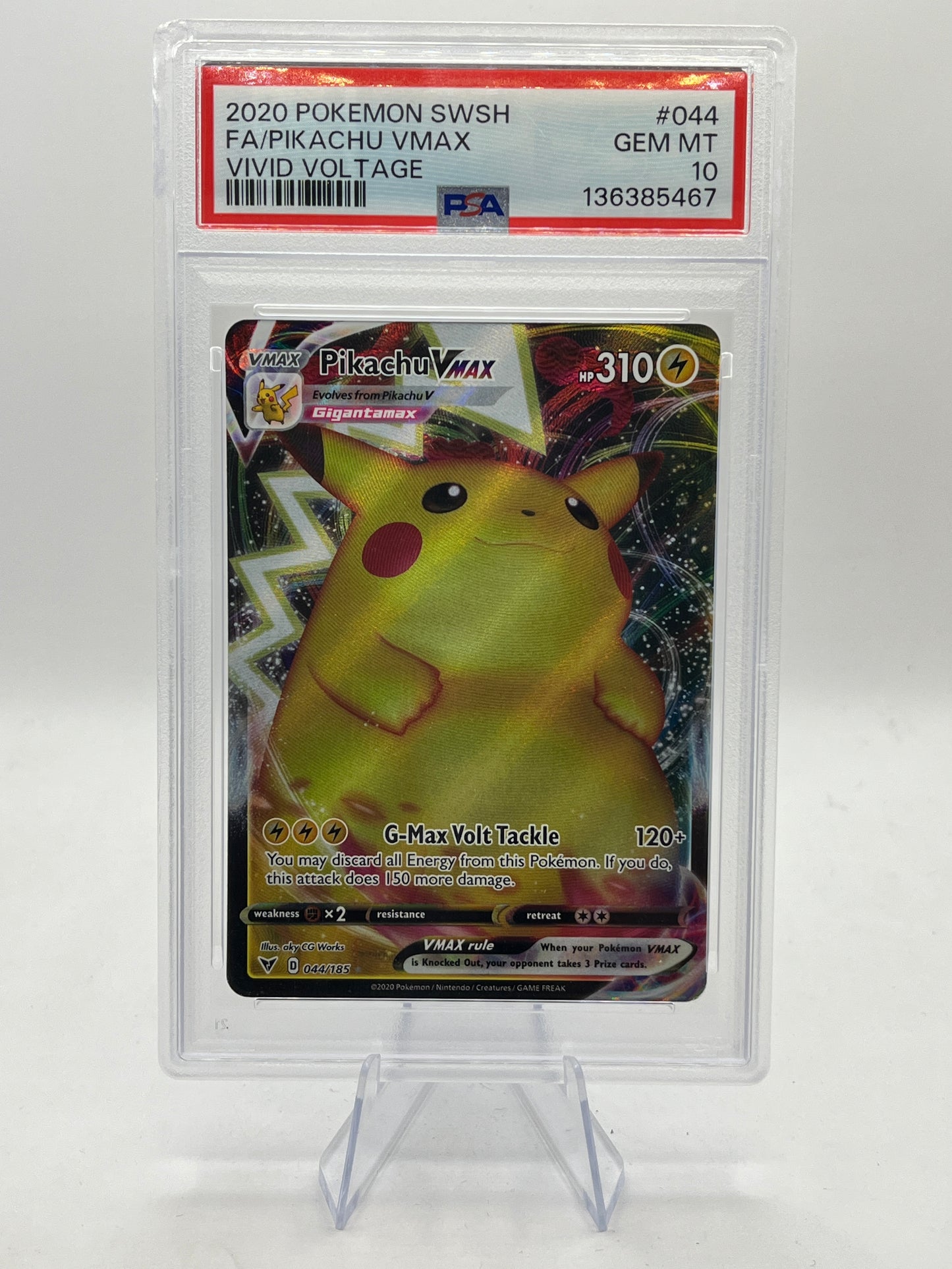 Pikachu Vmax PSA 10 - Vivid Voltage 2020
