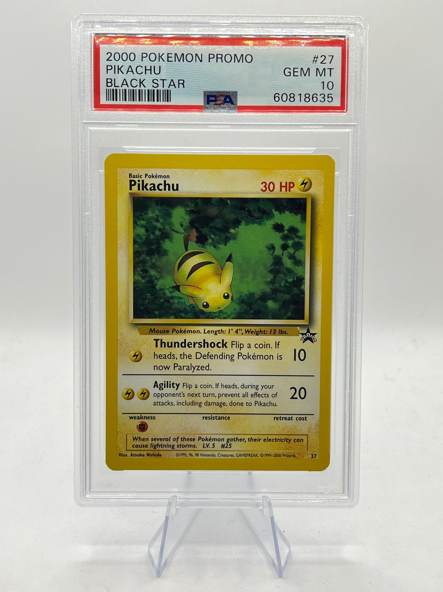 Pikachu PSA 10 - Black Star Promo 2000