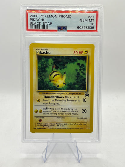 Pikachu PSA 10 - Black Star Promo 2000