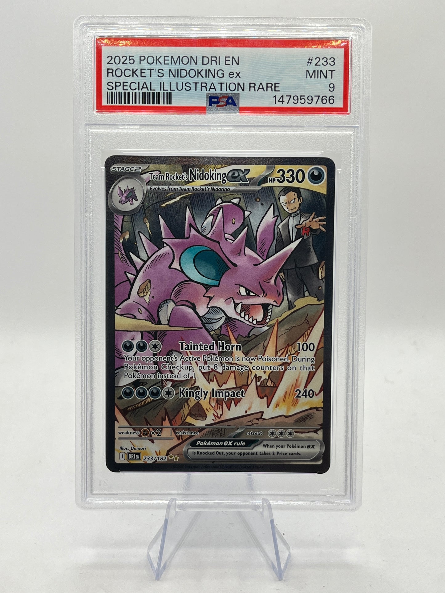 Rocket's Nidoking SIR PSA 9 - Destined Rivals 2025