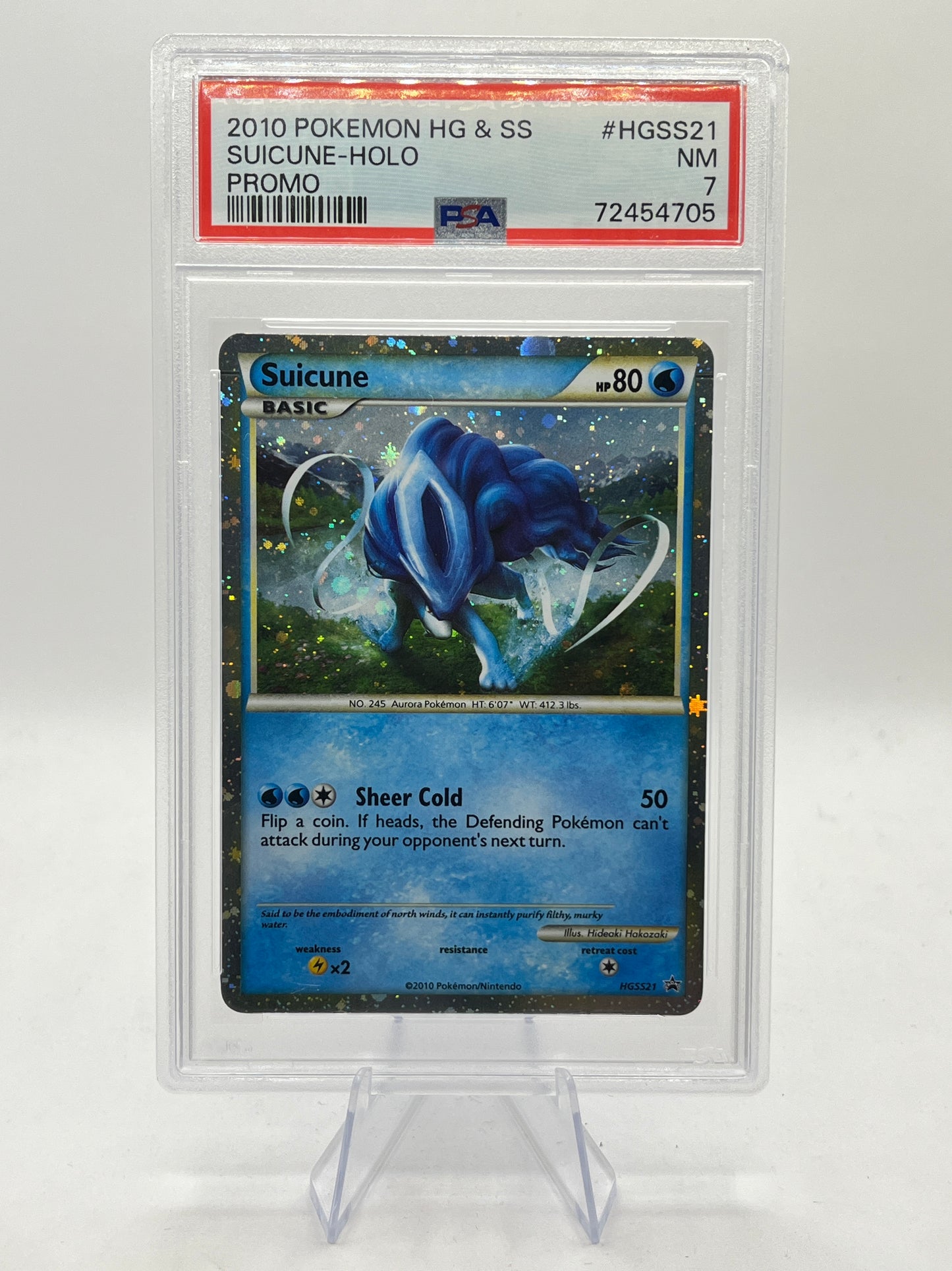 Suicune Holo PSA 7 - Heartgold & Soulsilver Promo 2010