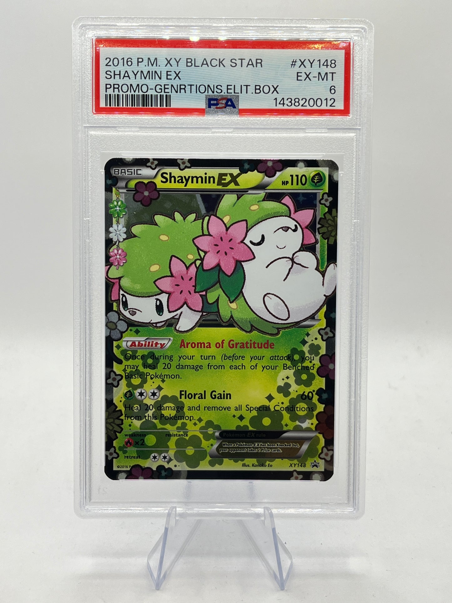 Shaymin EX PSA 6 - Generations Elite Trainer Box Promo 2016
