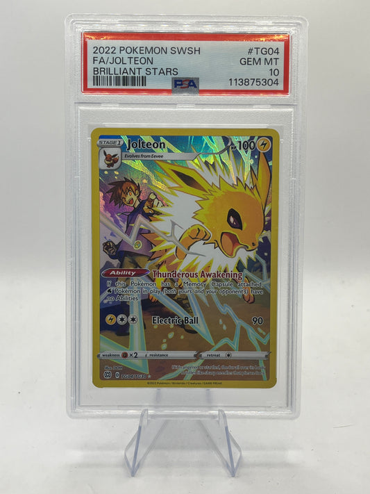 Jolteon PSA 10 - Brilliant Stars Trainer Gallery 2022