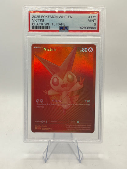 Victini Black White Rare PSA 9 - White Flare 2025