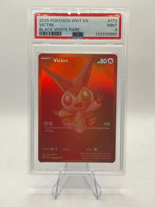Victini Black White Rare PSA 9 - White Flare 2025