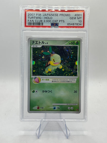 Turtwig Holo PSA 10 - Fan Club 2000 Points Promo 2007