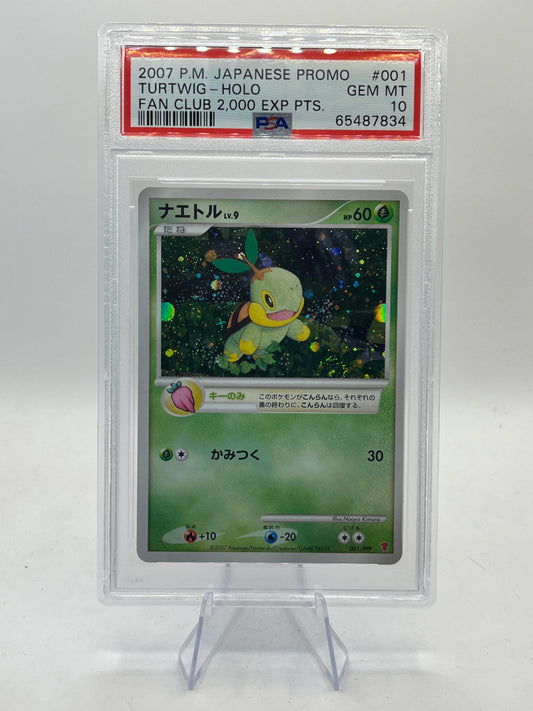 Turtwig Holo PSA 10 - Fan Club 2000 Points Promo 2007
