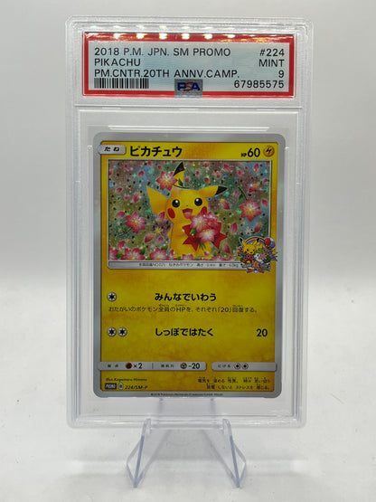 Pikachu Holo PSA 9 - Pokemon Center 20th Anniversary Promo 2018