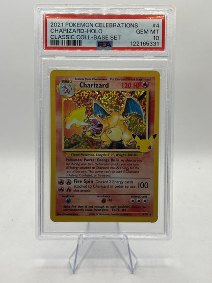 Charizard Holo PSA 10 - Celebrations Classic Collection 2021