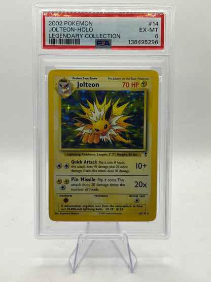 Jolteon Holo PSA 6 - Legendary Collection 2002
