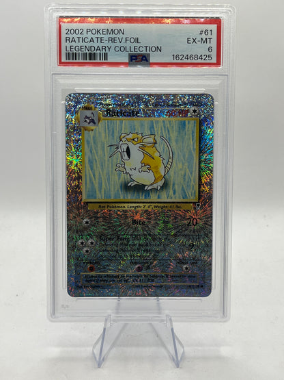 Raticate Reverse Holo PSA 6 - Legendary Collection 2002