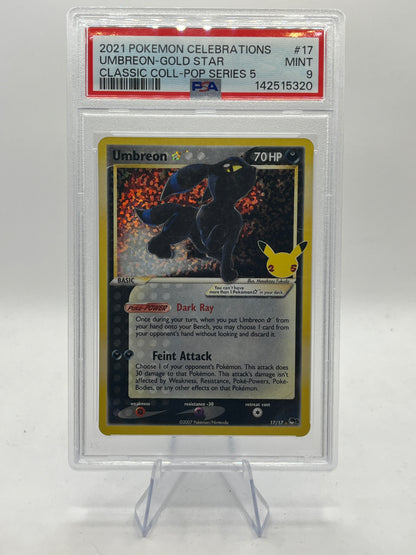 Umbreon Gold Star PSA 9 - Celebrations Classic Collection 2021