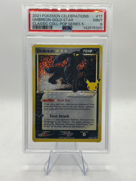 Umbreon Gold Star PSA 9 - Celebrations Classic Collection 2021