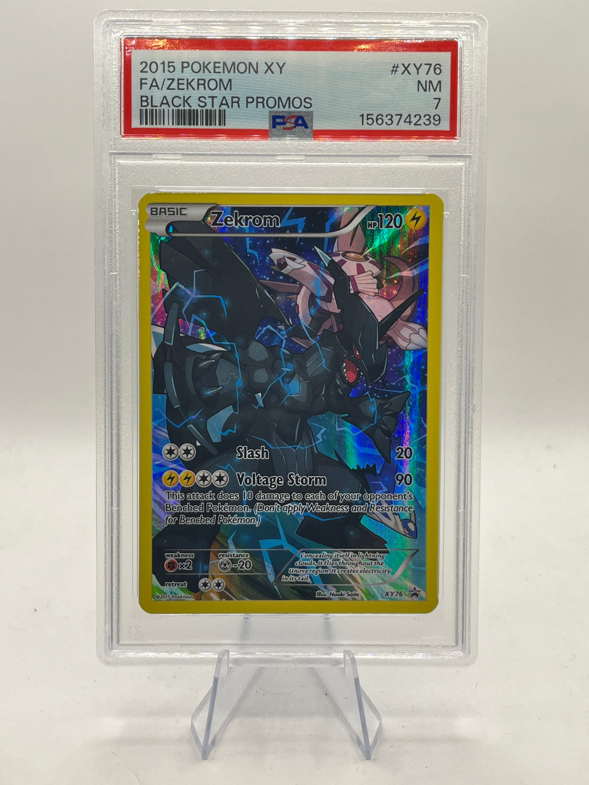 Zekrom Full Art PSA 7 - XY Promo 2015