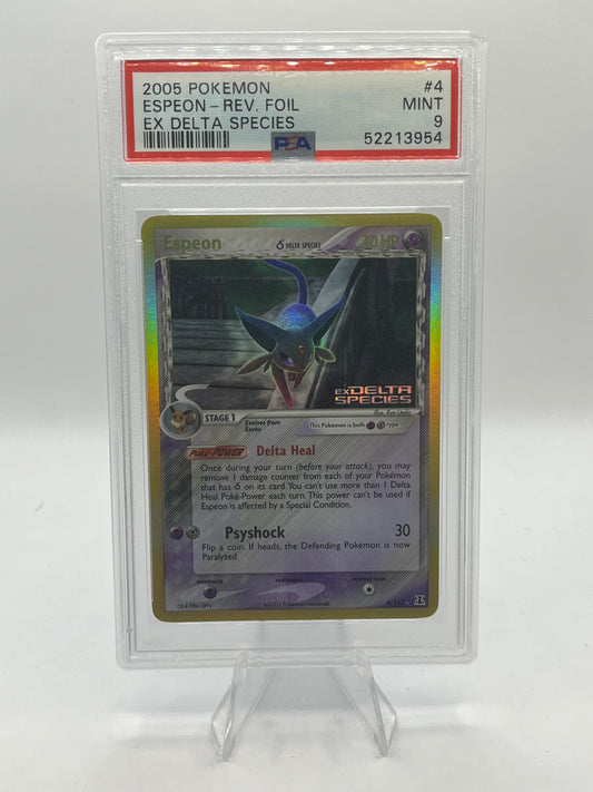 Espeon Reverse Holo PSA 9 - Ex Delta Species 2005