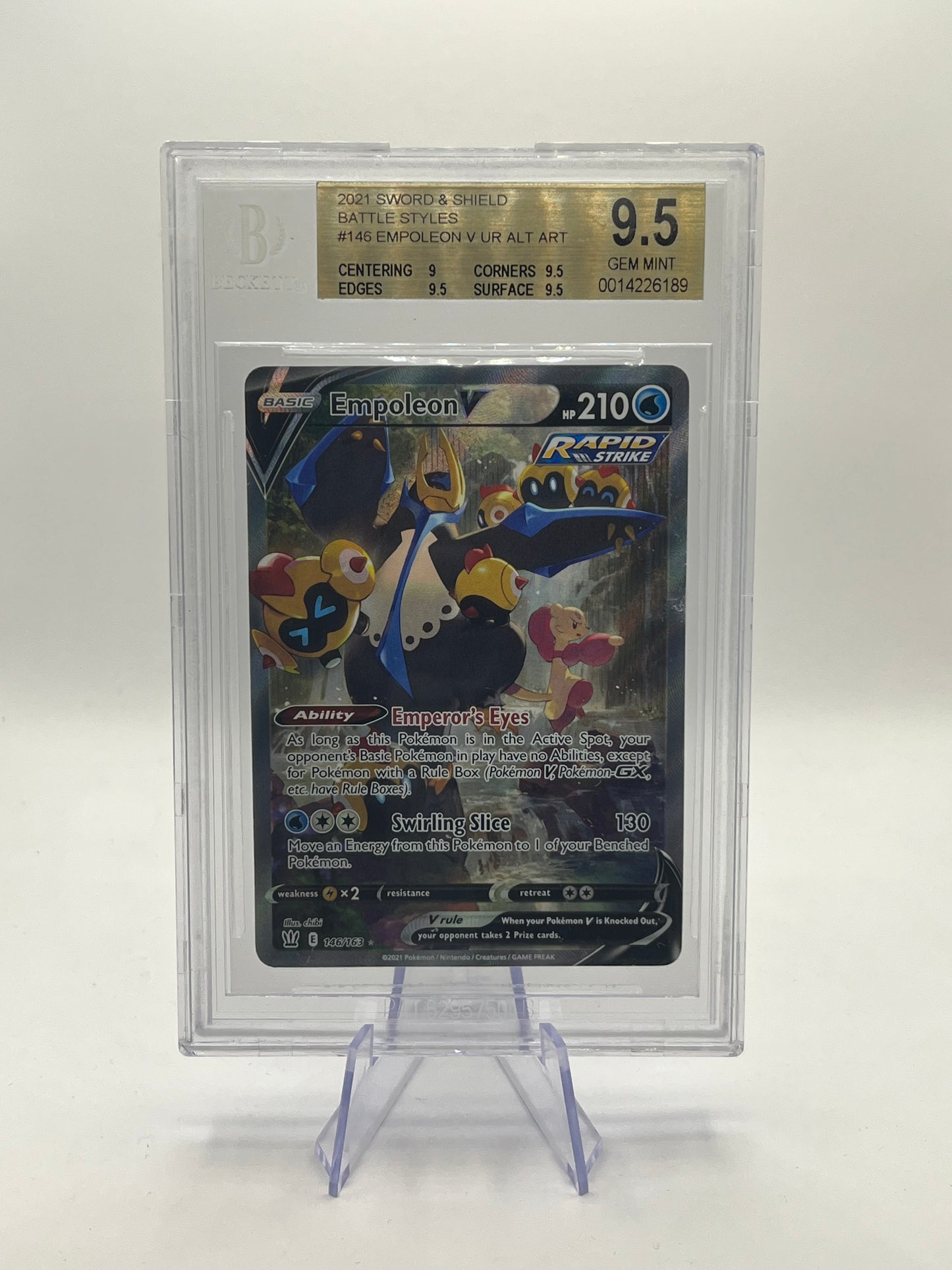 Empoleon V Alt Art BGS 9.5 - Battle Styles 2021