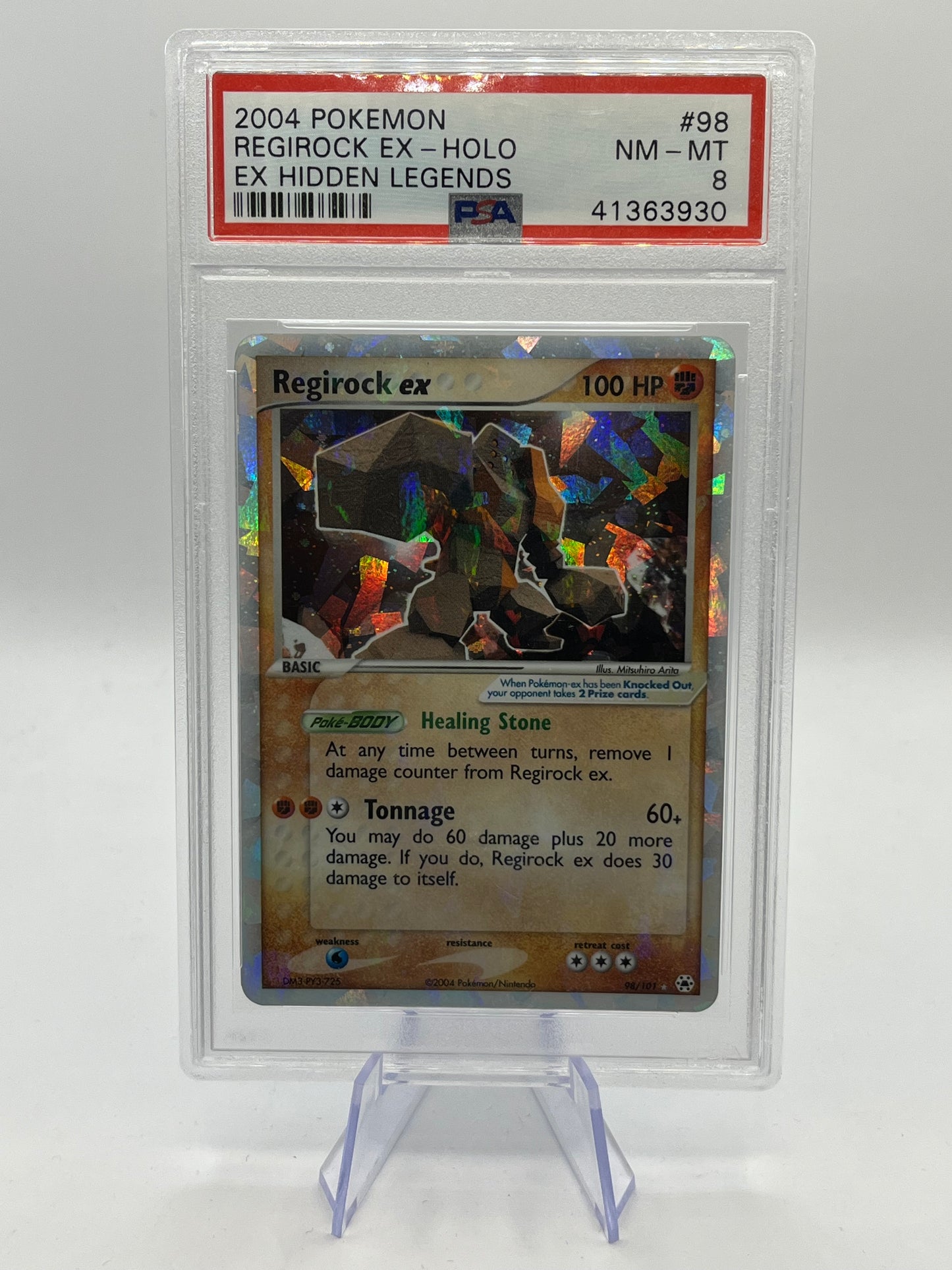 Regirock ex PSA 8 - Hidden Legends 2004