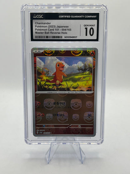 Charmander Masterball Holo CGC 10 - Pokemon 151 2023