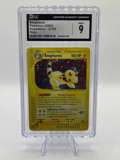 Ampharos Holo CGC 9 - Expedition 2002