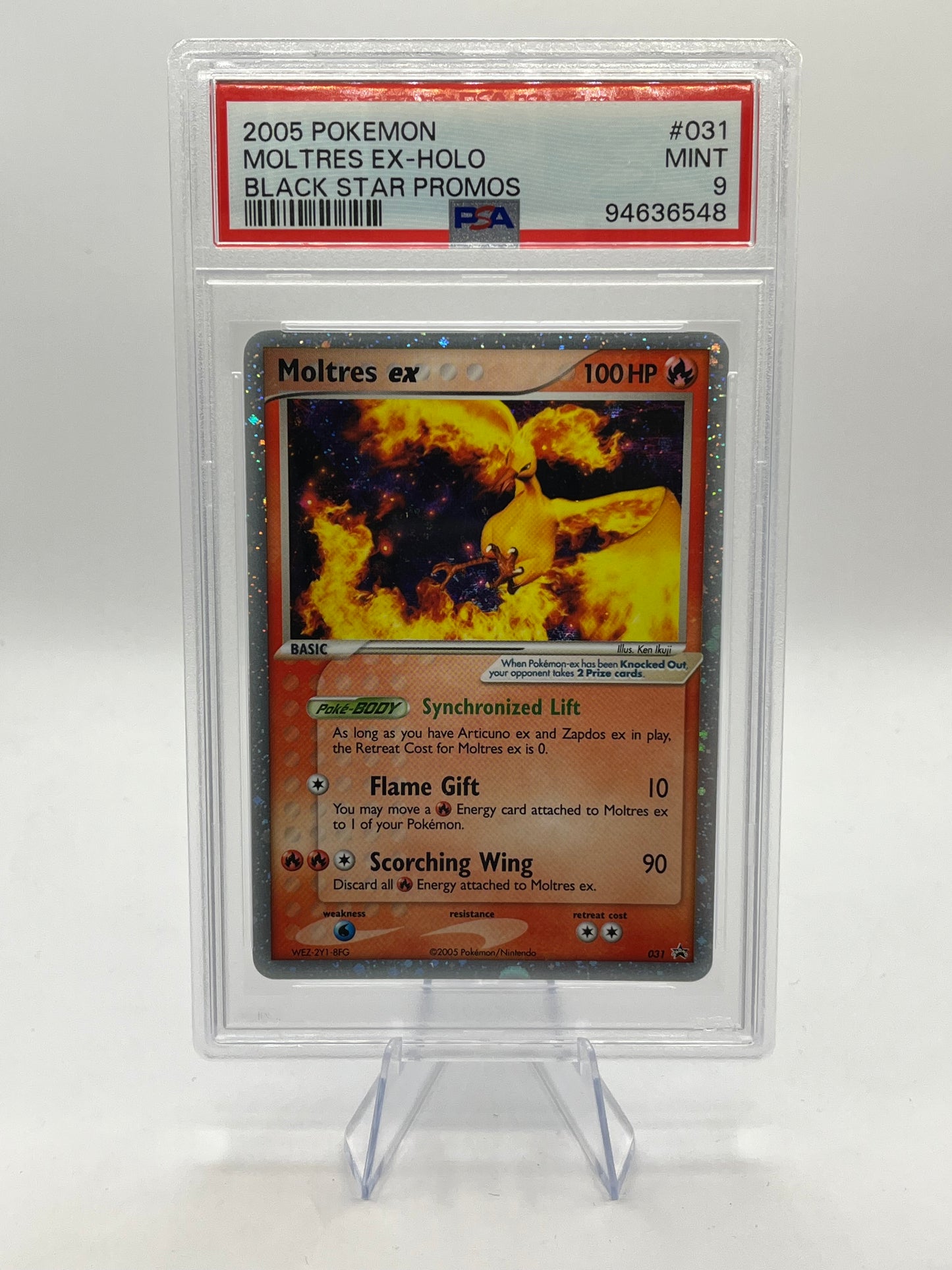 Moltres ex PSA 9 - EX Black Star Promo 2005