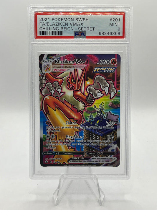 Blaziken Vmax Alt Art PSA 9 - Chilling Reign 2021