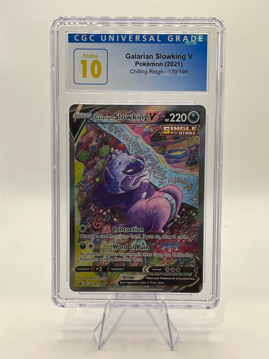 Galarian Slowking V Alt Art CGC 10 Pristine - Chilling Reign 2021