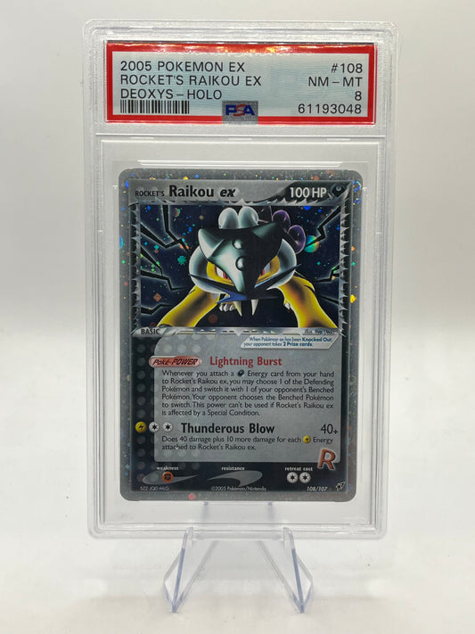 Rocket's Raikou ex PSA 8 - Ex Deoxys 2005