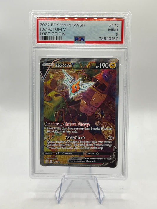 Rotom V Alt Art PSA 9 - Lost Origin 2022