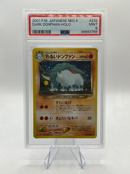 Dark Donphan Holo PSA 9 - Neo 4 (Destiny) 2001