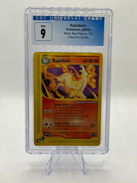 Rapidash CGC 9 - Pokemon Center NY Promo 2002