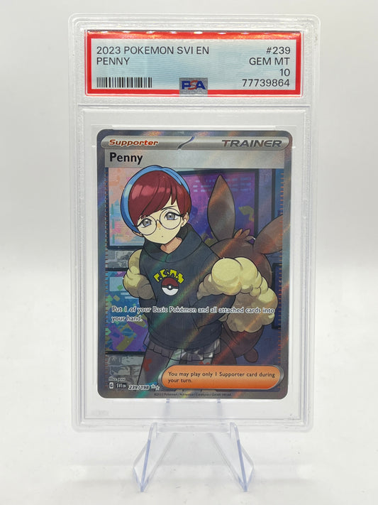 Penny Full Art PSA 10 - Scarlet & Violet 2023