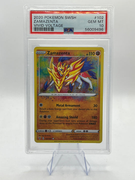 Zamazenta Amazing Rare PSA 10 - Vivid Voltage 2020