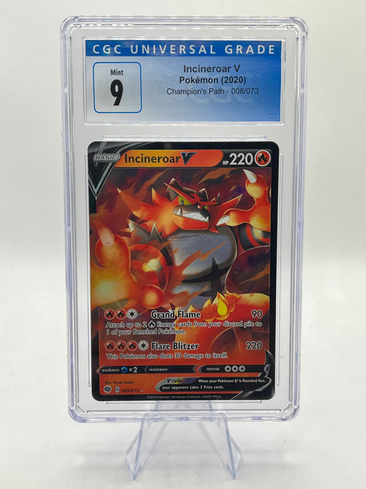 Incineroar V CGC 9 - Champion's Path 2020