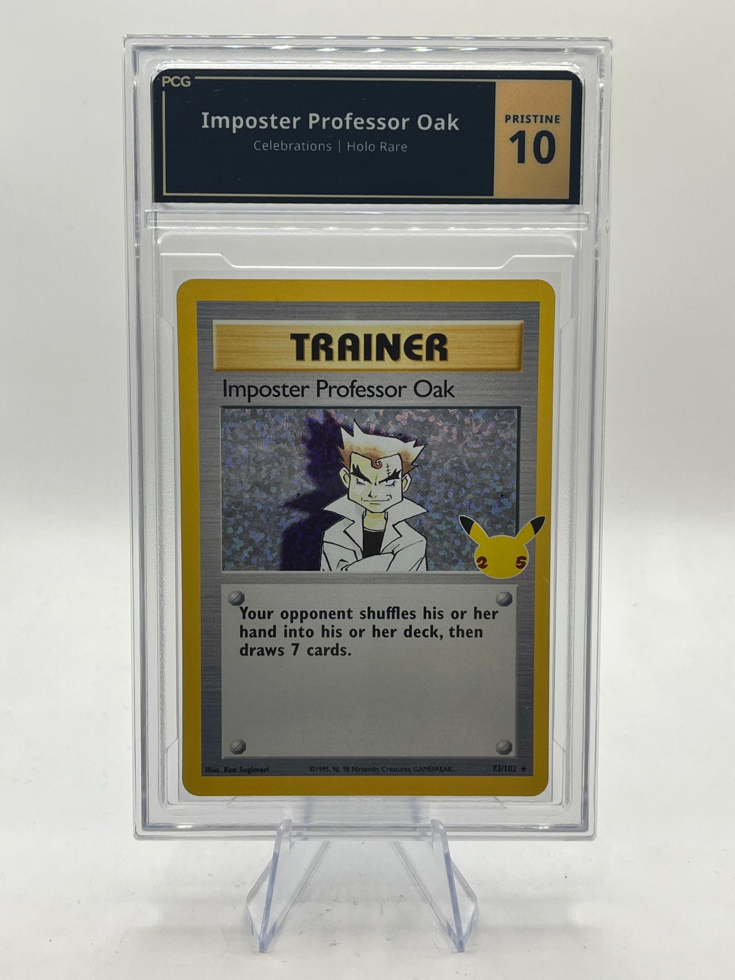 Imposter Professor Oak Holo PCG 10 - Celebrations 2021