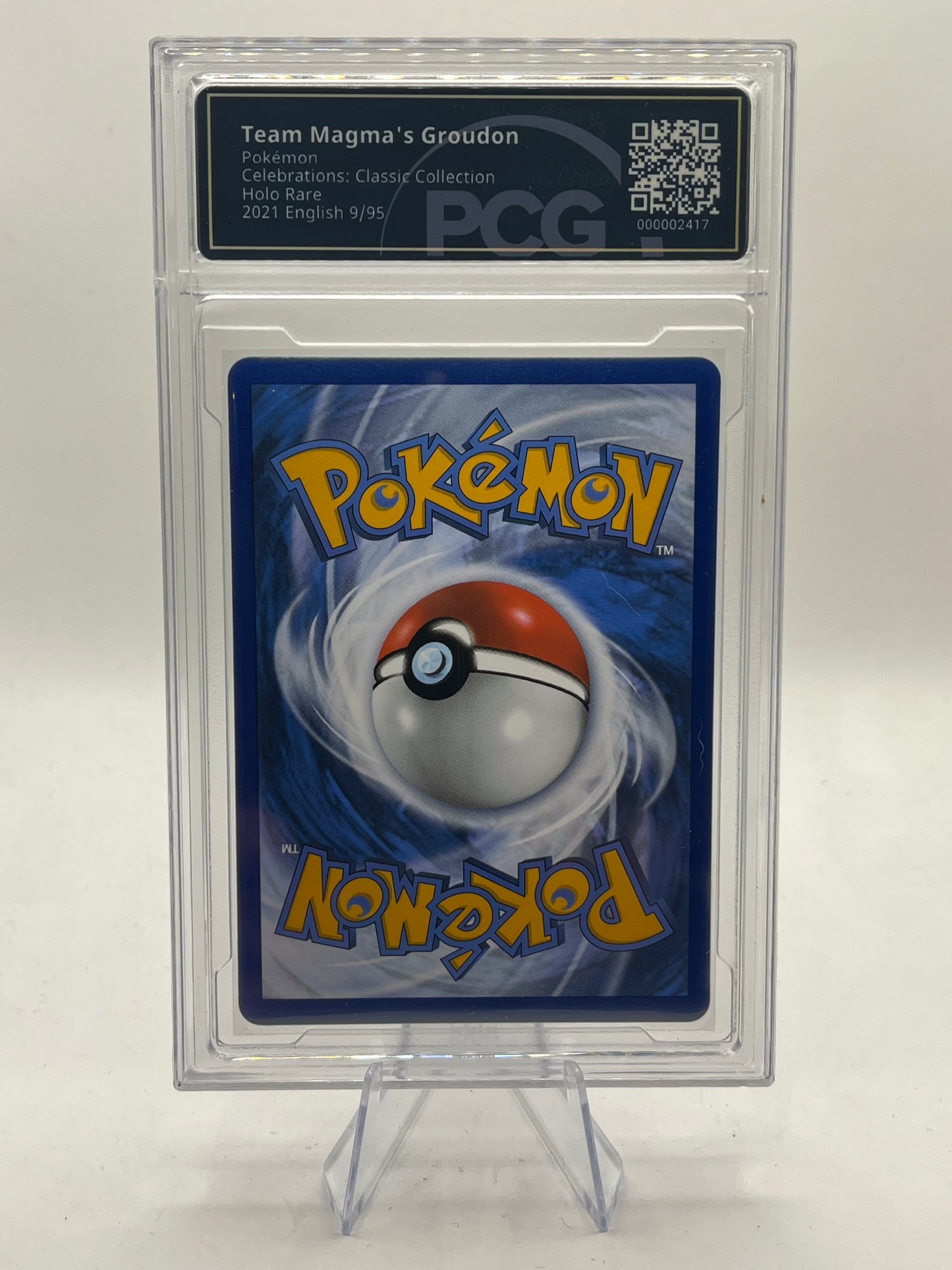 Team Magma's Groudon Holo PCG 9.5 - Celebrations 2021
