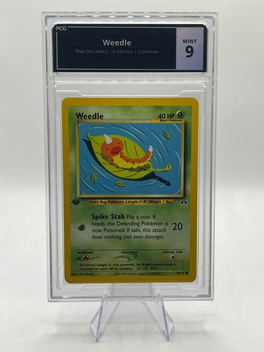 Weedle 1st Edition PCG 9 - Neo Discovery 2001