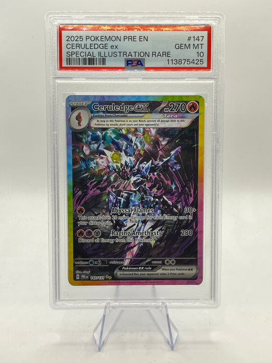 Ceruledge ex SIR PSA 10 - Pismatic Evolutions 2025