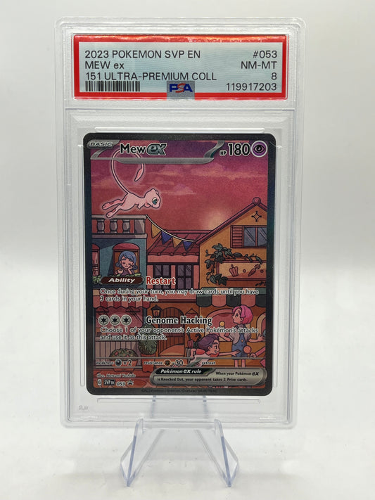 Mew ex SIR PSA 8 - 151 UPC Promo 2023