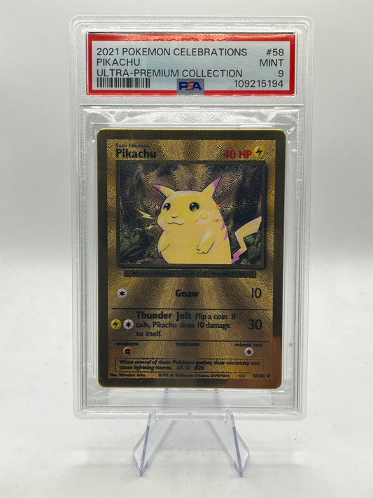 Metal Pikachu PSA 9 - Celebrations UPC Promo 2021
