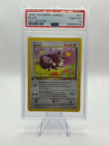Eevee 1st Edition PSA 10 - Jungle 1999